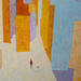 Peinture Allez-y doucement par Tomàs | Tableau Abstrait Urbain Scènes de vie Huile