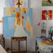 Peinture Allez-y doucement par Tomàs | Tableau Abstrait Urbain Scènes de vie Huile