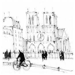 Painting Les passants de notre dame  by Bailly Kévin  | Painting