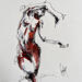 Gemälde Jeane von Sahuc François | Gemälde Figurativ Akt Minimalistisch Acryl Tinte