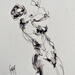 Gemälde Caroline von Sahuc François | Gemälde Figurativ Akt Minimalistisch Acryl Tinte