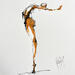 Gemälde Léa J von Sahuc François | Gemälde Figurativ Akt Minimalistisch Acryl Tinte