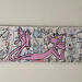 Painting 120x40 La panthère et COCTEAU by Marie G. | Painting Pop-art Pop icons Acrylic Gluing