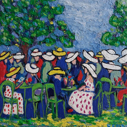 Gemälde Dejeuner en plein air von Berez | Gemälde