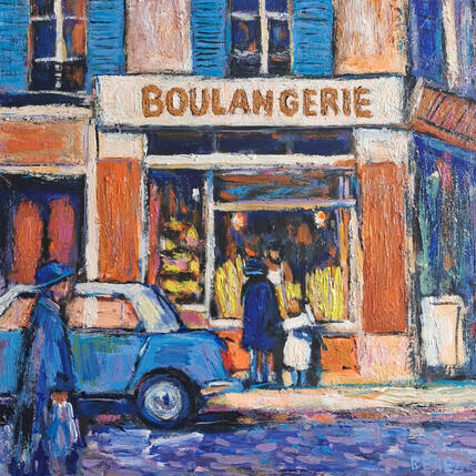 Gemälde Matin à la boulangerie von Berez | Gemälde