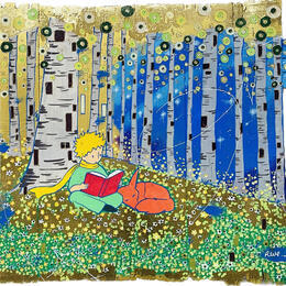 Painting Sous les arbres d’or  by Revel | Painting