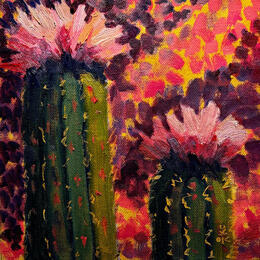 Painting Cactus Rose by O'Donnell Karen | Painting