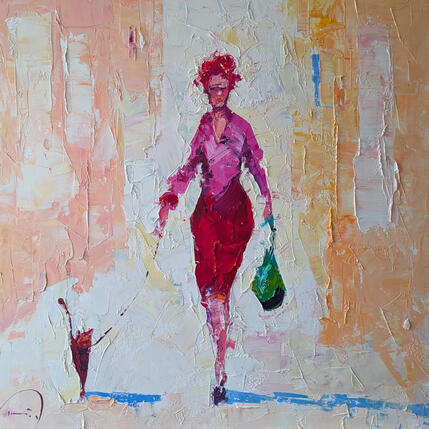 Painting La noia pèl-roja by Tomàs | Painting