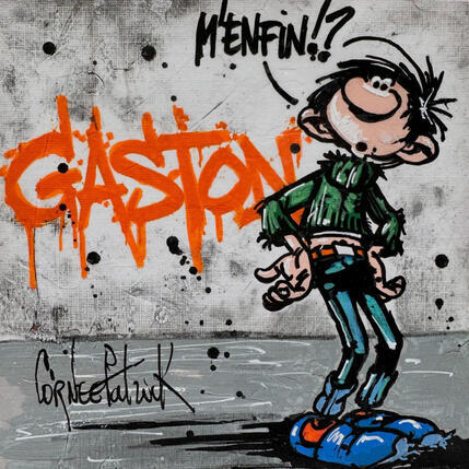 Peinture Gaston Lagaffe par Cornée Patrick | Tableau