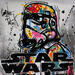 Peinture Star Wars par Cornée Patrick | Tableau Pop-art Cinéma Icones Pop Enfant Graffiti Huile