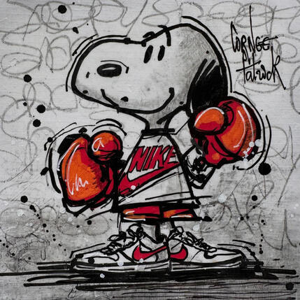 Peinture Snoopy Tyson par Cornée Patrick | Tableau