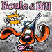 Peinture Boule et Bill, crazy par Cornée Patrick | Tableau Pop-art Cinéma Icones Pop Enfant Graffiti Huile