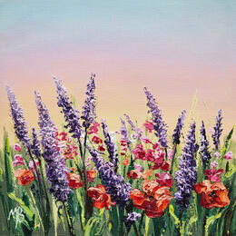 Painting Parfum provençal by Blandin Magali | Painting Figurative Oil Landscapes, Pop icons