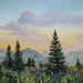 Painting Lumière du soir by Blandin Magali | Painting Figurative Landscapes Oil