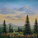 Painting Sentiment de liberté by Blandin Magali | Painting Figurative Landscapes Oil