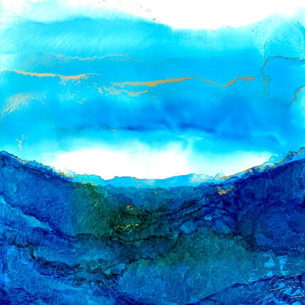 Painting 3087 Poésie Marine by Depaire Silvia | Painting Abstract Acrylic