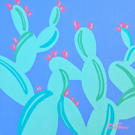 Peinture Tunas par Emilie Chêne | Tableau Figuratif Acrylique Nature, Paysages