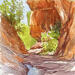 Painting Entre les parois d’Oak Creek Canyon by Elisabeth Bazin | Painting