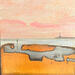 Painting La jetée  by Mahieu Bertrand | Painting Figurative Landscapes Metal