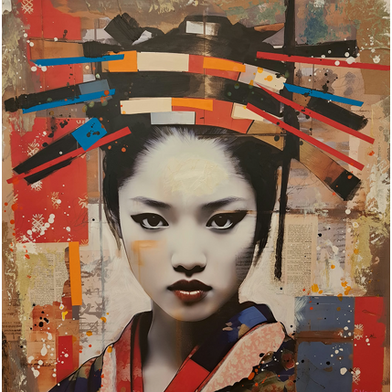 Painting Maïko by Novarino Fabien | Painting Pop-art Pop icons