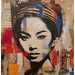 Gemälde Yoko von Novarino Fabien | Gemälde Pop-Art Pop-Ikonen