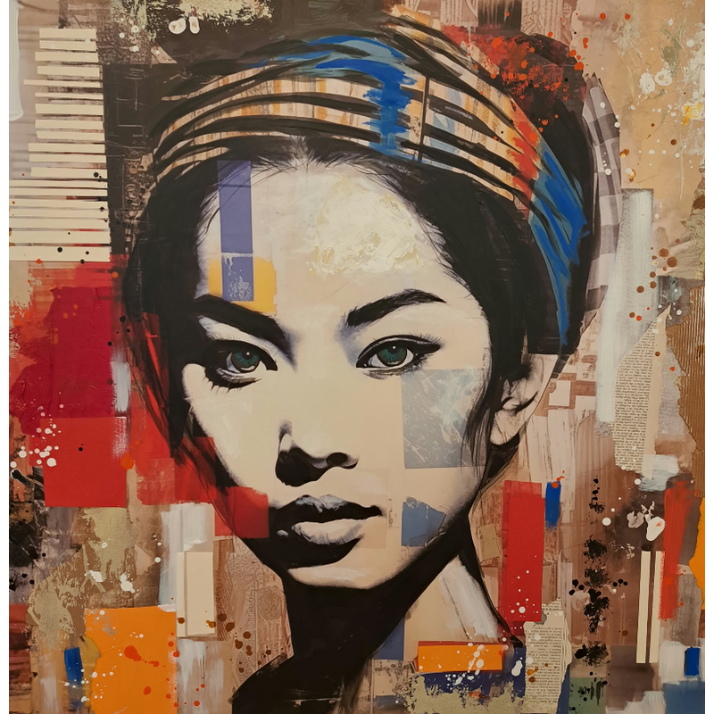 Gemälde Yoko von Novarino Fabien | Gemälde Pop-Art Pop-Ikonen