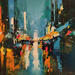 Painting On the road by Castan Daniel | Painting Figurative Oil