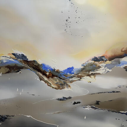 Painting 955 by Naen | Painting Abstract Acrylic, Ink