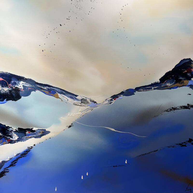 Painting 1003 by Naen | Painting Abstract Acrylic Ink