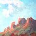 Painting F1 Daybreak by Carrillo Cindy | Painting Impressionism Landscapes Acrylic