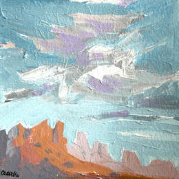 Painting F1 Sound of Silence by Carrillo Cindy  | Painting Impressionism Acrylic, Oil Landscapes