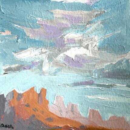 Painting F1 Sound of Silence by Carrillo Cindy | Painting Impressionism Acrylic, Oil Landscapes