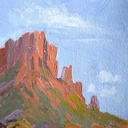 Painting F1 A Cool Breeze by Carrillo Cindy  | Painting Impressionism Acrylic, Paper Landscapes