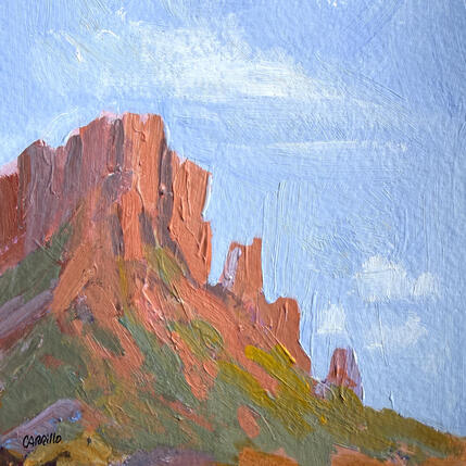 Painting F1 A Cool Breeze by Carrillo Cindy | Painting Impressionism Acrylic, Paper Landscapes