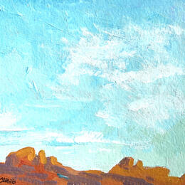 Painting F1 Peaceful Morning by Carrillo Cindy  | Painting Impressionism Acrylic Landscapes