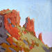 Painting F1 Serenity by Carrillo Cindy  | Painting Impressionism Landscapes Acrylic
