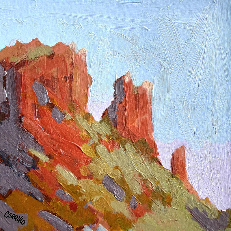 Painting F1 Serenity by Carrillo Cindy  | Painting Impressionism Landscapes Acrylic