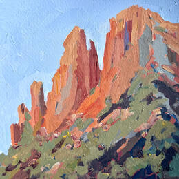 Painting An Artist's Palette by Carrillo Cindy  | Painting Impressionism Acrylic, Watercolor Landscapes, Pop icons