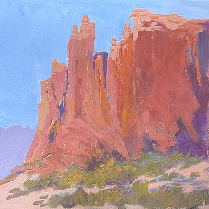 Painting Spirals of Time by Carrillo Cindy  | Painting Impressionism Acrylic Landscapes