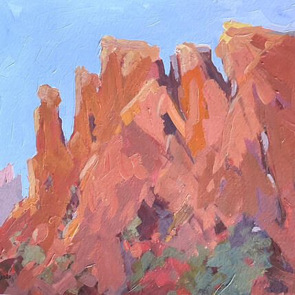 Painting Passages of Time by Carrillo Cindy  | Painting Impressionism Acrylic, Watercolor Landscapes