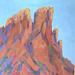 Painting Cliffside Reflections by Carrillo Cindy | Painting Impressionism Landscapes Watercolor Acrylic