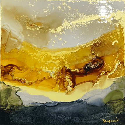 Painting 3014 Dune by Depaire Silvia | Painting Abstract Acrylic, Ink Landscapes, Minimalist