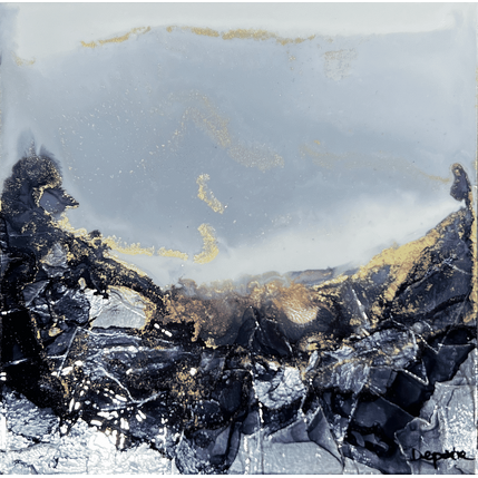 Painting 2268 Poésie minérale by Depaire Silvia | Painting Abstract Acrylic, Ink Landscapes, Marine, Minimalist