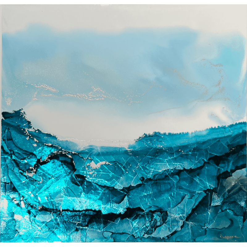 Painting 3125 Poésie givrée by Depaire Silvia | Painting Abstract Acrylic