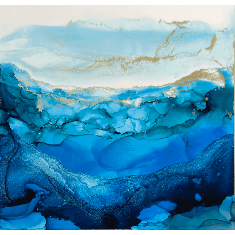 Painting 3234 Poésie givrée by Depaire Silvia | Painting Abstract Acrylic