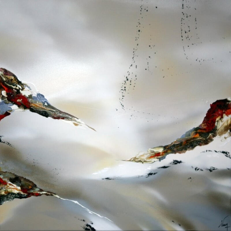 Painting 1008 by Naen | Painting Abstract Acrylic Ink