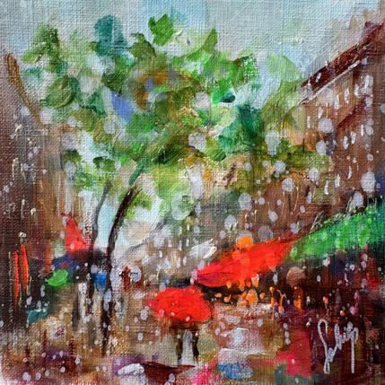 Peinture Winter day par Solveiga | Tableau