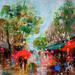 Peinture Streetlife 1 par Solveiga | Tableau Acrylique