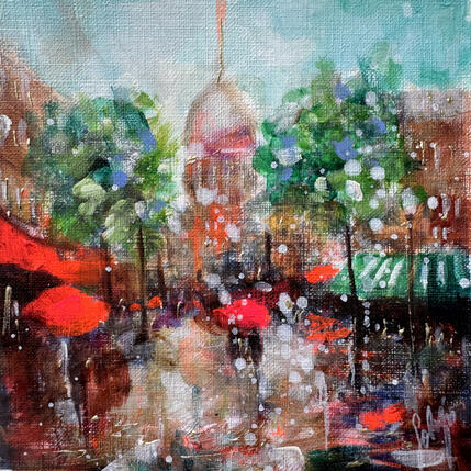 Peinture Place de Tertre par Solveiga | Tableau