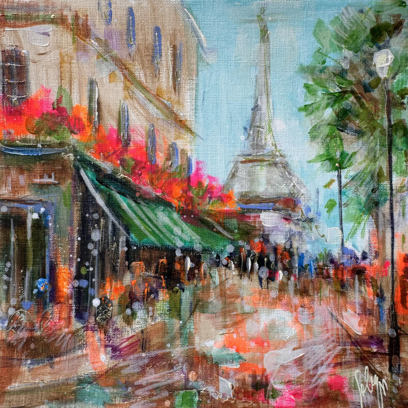 Peinture Avenue Suffren par Solveiga | Tableau Acrylique